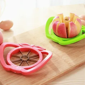 Grand coupe pommes en acier inoxydable avec poignees trancheur de fruits cuisine