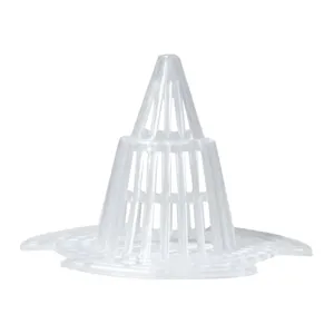 Transparente Plastik konische Blumentopf Netz Drainage Matte für Sukkulenten atmungsaktiv