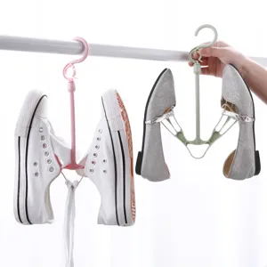 Égouttoir à chaussures en plastique multifonction, crochet rotatif à 360 degrés pour balcon.