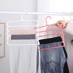 Grucce per pantaloni multilivello antiscivolo organizer per guardaroba salva spazio.
