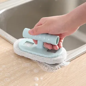 Spazzola di pulizia manuale con spugna per cucina bagno lavandino e piastrelle utensile