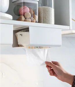 Hängender Küchenpapierhalter für Oberschrank Wandmontage Papiertuchspender Küche Bad.