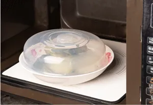 Microwave splatter cover clear dome food cover for microwave heating heat resistant bowl plate cover