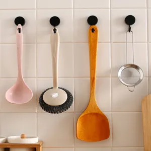 Ensemble de crochets adhésifs sans trace muraux pour cuisine et salle de bain sans clou.