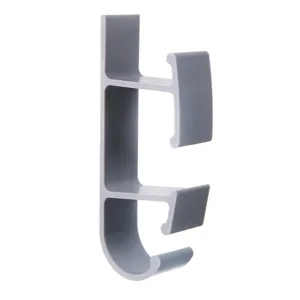 Grauer Kunststoff doppel Schicht Waschbecken Haken Bad Wand montiert Speicher Halter Regal