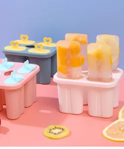 Haushalt viereckige Eiscreme Form fuer leckeres Stieleis Eismaschine Kueche Werkzeug
