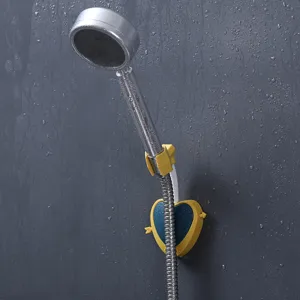 Adjustable Heart Shower Head Holder Wall Mount No Drill Universal Handheld Shower Bracket