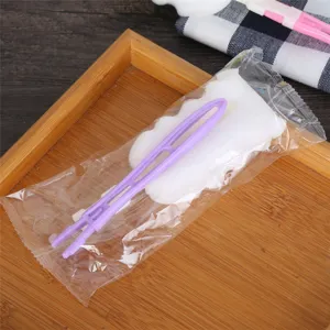 Foldable bottle cleaning brush with sponge head, independent packaging, practical kitchen tool.