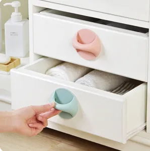 Zelfklevende Deurgreep Plastic Kastgrepen Garderobe La Duw Trek Assistentiegreep Huis Meubels Hardware Accessoires