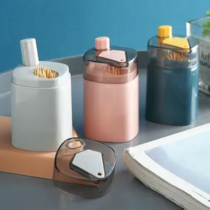 Porte-cure-dents Automatique Pop-Up à Pression Créatif Conteniteur Distributeur Portable en Plastique pour Salon Table à Manger