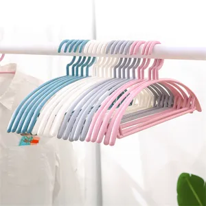 Modern Minimalistisch Kunststoff Kleiderbügel Rutschfest Nahtlos Halbkreis Mantelbügel Für Kleiderschrank Zuhause Organisation
