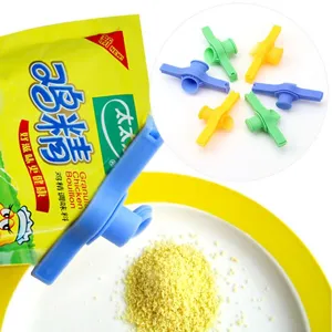 Plastic Food Sealing Clip Kitchen Snack Bag Sealing Clamp With Pour Spout Moisture Proof Sealing Clip Home Storage Tool