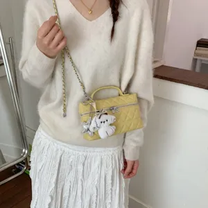 Sac à bandoulière matelassé chic et élégant, sac boîte tendance pour femme au quotidien