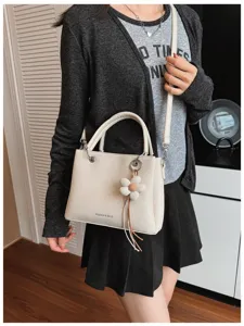 Bolso de hombro elegante de gran capacidad para mujer, bolso tote casual con margarita.