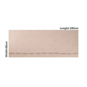 Lightweight floral embroidered long scarf breathable sheer shawl for women elegant design