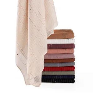 Women breathable striped sheer scarf colorful dot shawl versatile long head wrap daily wear