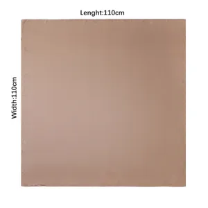 Sommer vielseitiger einfarbiger Ramie Chiffon großer quadratischer Schal glänzender Schal