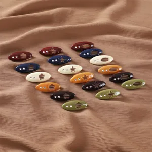 Colorful plastic rhinestone decorative safety pins set, stylish hollow brooch pins for clothing.