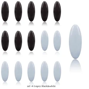 Magnetische Hijab Schal Clips 16 Stueck schwarz und weiss Farben rutschfeste Nadeln neu