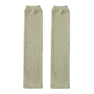 Heathered green arm sleeves breathable modal fabric elastic sun protection arm covers detail view
