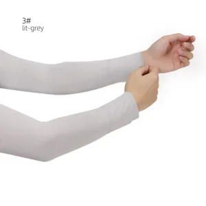 Effen kleur modal katoen armstulpen ademend UV-bescherming mouwen voor zomer outdoor sport