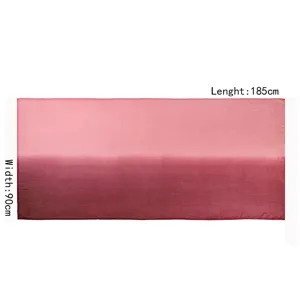 Écharpe longue en modal dégradé pour femme, châle souple et léger de taille 185x90cm.