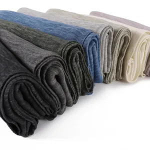 Retro solid color dirty-dyed modal wrinkle rolled edge long scarf breathable soft hijab shawl