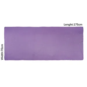 Solid color rhinestone mesh long scarf elegant purple breathable lightweight hijab shawl 175x70cm