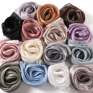 Discover these gorgeous solid color crinkle satin scarves, soft, shiny and perfect for summer styling.
