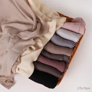 Solid color modal rayon long scarf, soft breathable women shawl hijab 175x70cm new color
