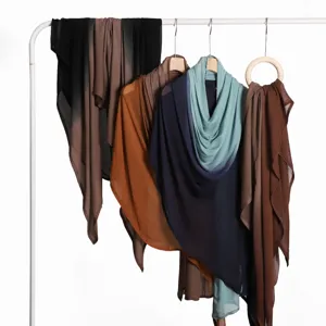Écharpe longue modal dégradé léger large foulard doux tour de cou accessoire femme