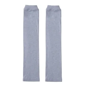 Comfortable breathable modal arm sleeves for women, solid color UV protection arm covers pair.