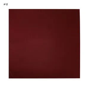 Einfarbiges Chiffon-Quadrat-Tuch für Damen, elegantes dunkelrotes leichtes Schal-Tuch.
