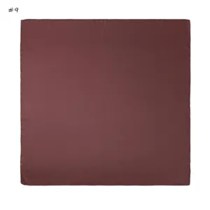 Einfarbiges glänzendes Chiffon großes quadratisches Tuch, leichtes Damenkopftuch Schal.