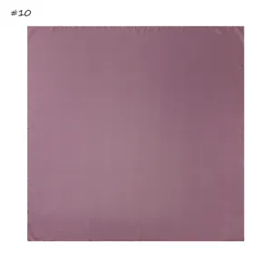 Einfarbiges Chiffon-Quadrat-Tuch mit glänzendem Glanz, vielseitiger Sommerschal und Kopftuch.