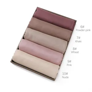 Solid color modal cotton linen rolled scarf set, breathable thin shawl in multiple colors.