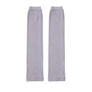 Solid color heathered modal arm sleeves, breathable and stretchy anti-glare sun protection.