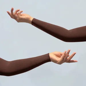 Modal Katoen Armmanchetten Zonnebescherming Ademend Zacht Elastisch Effen Kleur Buiten Armhoezen Voor Vrouwen