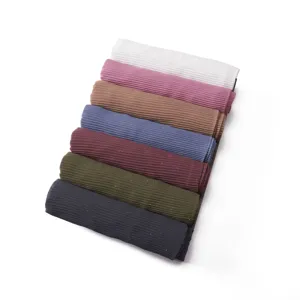 Pleated chiffon hijab scarf for women, lightweight breathable shimmering long shawl wrap.