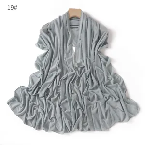 Grey mesh scarf detail rhinestone embellishment breathable fabric sheer shawl close up view