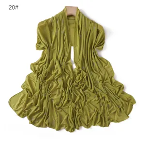 Olive green sheer mesh long scarf with rhinestone star details, elegant draping lightweight wrap