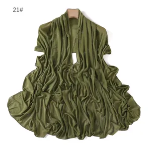 Olive green mesh long scarf with rhinestone star details, lightweight and breathable texture.