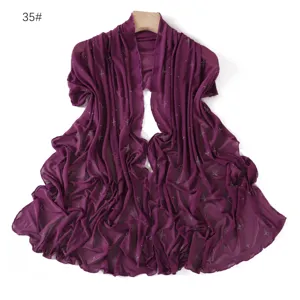 Purple mesh rhinestone scarf elegant sheer wrap lightweight sparkly shawl for women