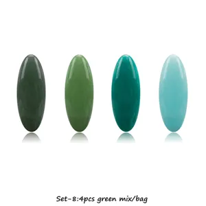 Ovale Kopfnadel Set 4Stk gemischtes gruen Schal Schnalle Sicherheits Hijab Nadeln Alltag.