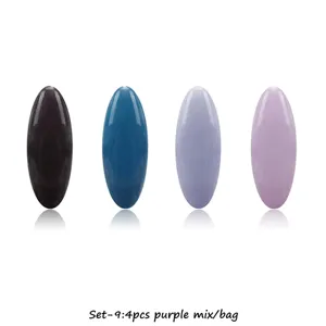 Farbige Kunststoff Sicherheits Hijab Nadeln Set, ovale Anti-Rutsch Schal Clips Detail