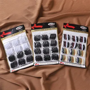 Bunte kunststoff sicherheitsnadeln hijab clips set fürkleidung, praktische fixierung.