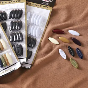 Épingles à hijab en plastique colorées épingles de sûreté clips pour foulard assorties