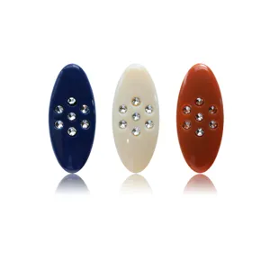 Plastic Rhinestone Safety Pins Anti Glare Scarf Buckle Brooch Pins Hijab Pins Decorative Brooches For Women