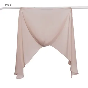 Foulard hijab en mousseline leger uni drapé elegant vetement quotidien confortable doux
