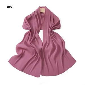 Pleated chiffon scarf detail, sparkling gold dots texture, soft breathable fabric shawl.